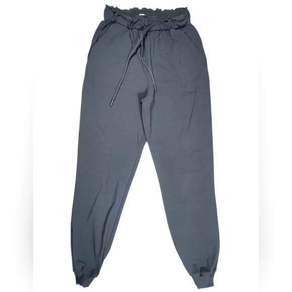 lululemon athletica Pants - Lululemon Stretch High Waisted Joggers Womens 4 Dark Olive Athleisure Activewear